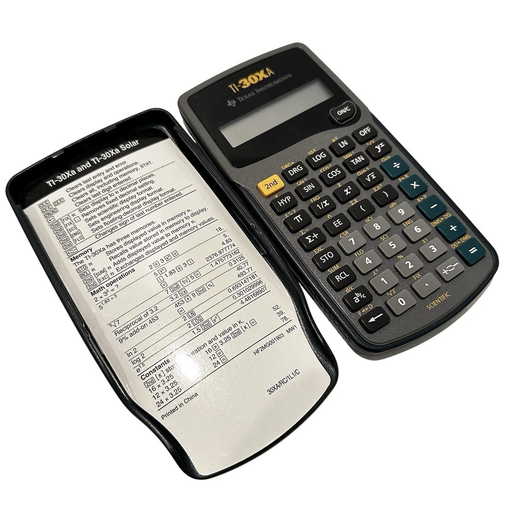 Texas Instruments TI-30X / 30XA‎ / 30Xa Scientific Calculators With Cards